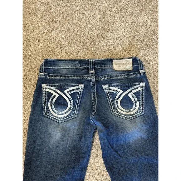 Vintage Big Star Jeans Womens 26R Blue Liv Boot Western USA Riding - Picture 8 of 13